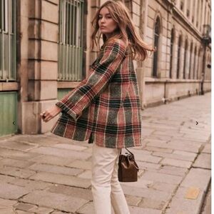 Sezane Checkered Jacket